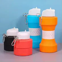 650ml سلیکون اسپورٹس واٹر بوتل - پائیدار اور پورٹیبل