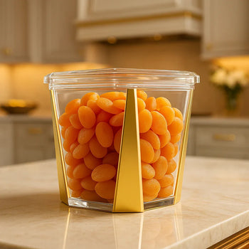 Glowy Acrylic Jar – 600ml Storage Container - Clarify.pk