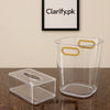 Acrylic Tissue Box & Dustbin Set – Modern Home Organizer - Clarify.pk
