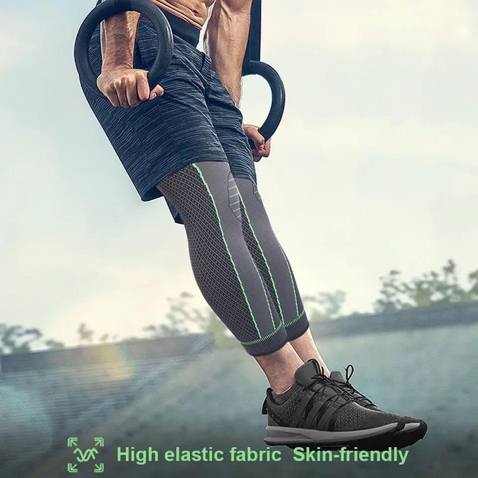 Elastic Knee Support Brace with Strap for Full-Length Protection - Clarify.pk