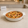 Danny Home White Round Bakeware Dish - 9.6 Inch