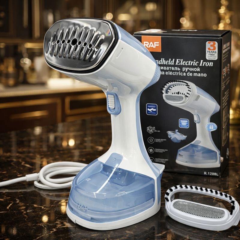 Raf Handheld Steam Iron - Portable Garment Steamer for Travel & Home - Trenducts.pk