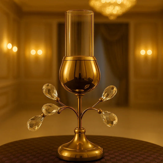 Crystal Candle Stand – Elegant Home Decor - Clarify.pk