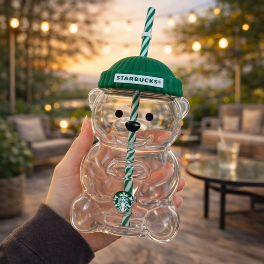 Starbucks Original Bearista Glass Cold Cup – 20 OZ