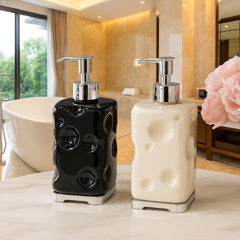 Refillable Plastic Soap Dispenser - Press-Type Clear Hand Pump Bottle