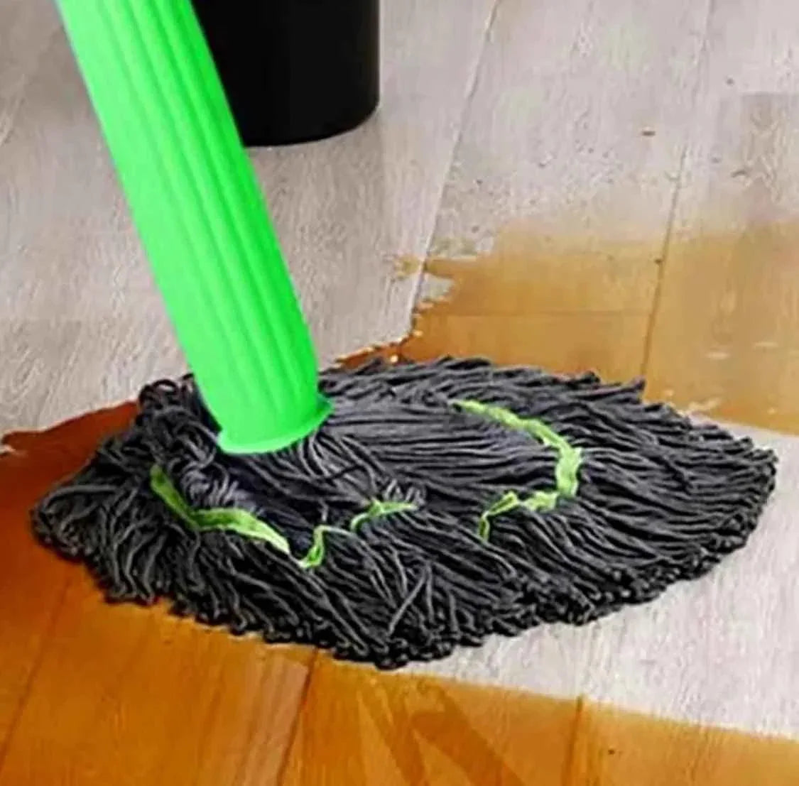 Twister Microfiber Floor Mop - 2 in 1 Cleaning Tool with Adjustable Long Handle for Home and Kitchen - Clarify.pk