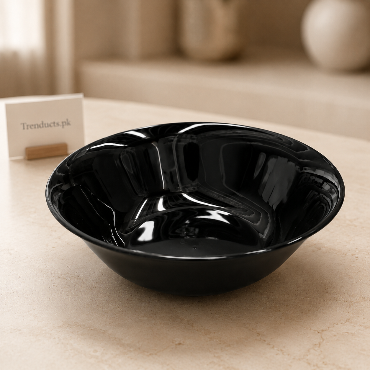 Danny Home Black Opal Glass Bowl - 10.5 Inch