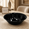 Danny Home Black Opal Glass Bowl - 10.5 Inch