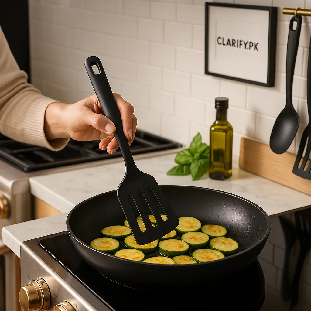 Silicone Non Stick Turner Palta – Heat Resistant Spatula - Clarify.pk