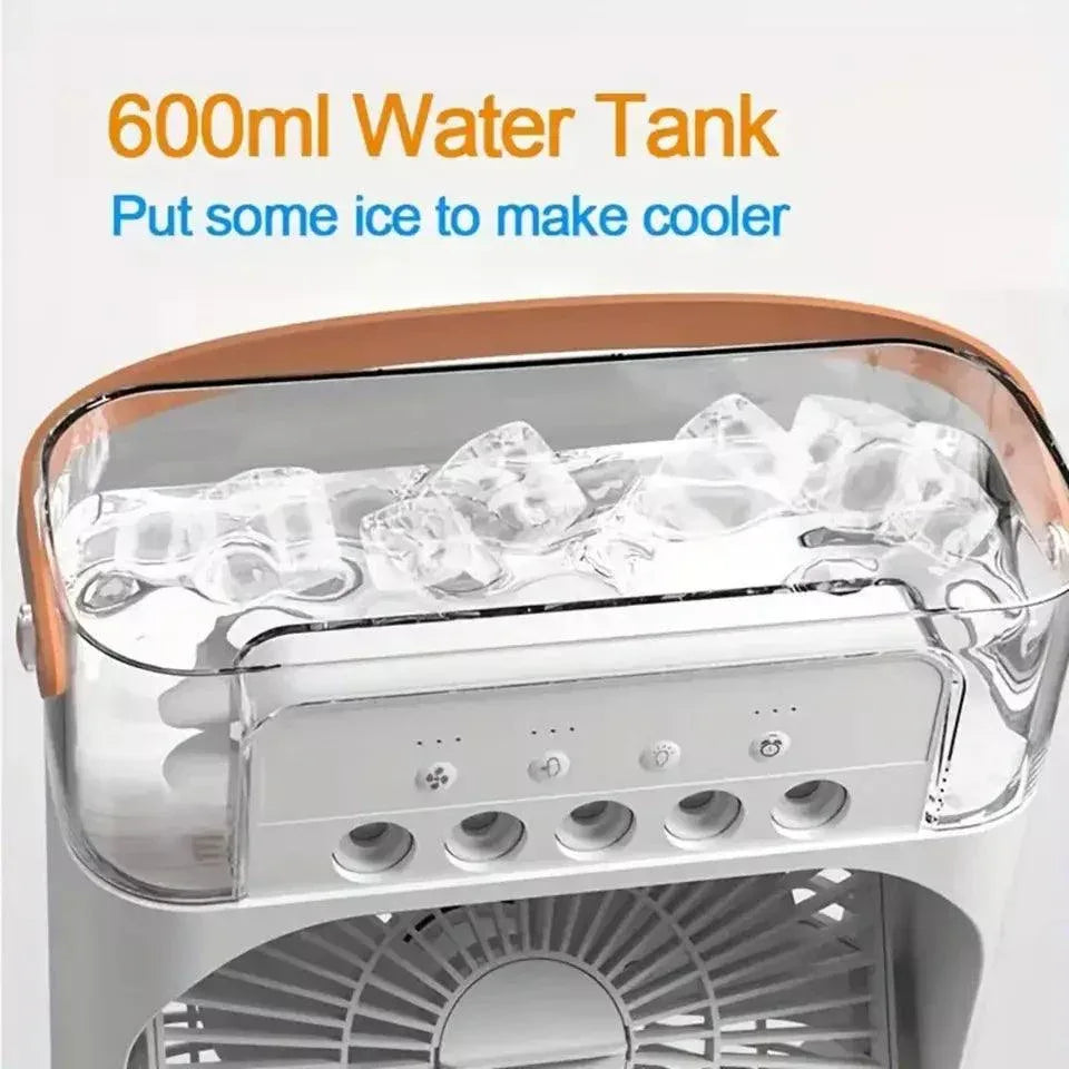 Electric Humidifier Fan – 2-in-1 Hydrating Cooling Station