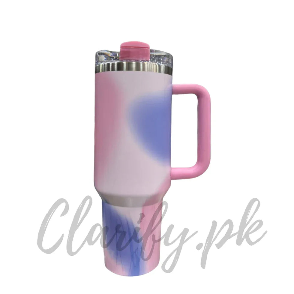 پریمیم پنک اینڈ بلیو گریڈینٹ کلاؤڈ 40oz ٹمبلر - 1200ml