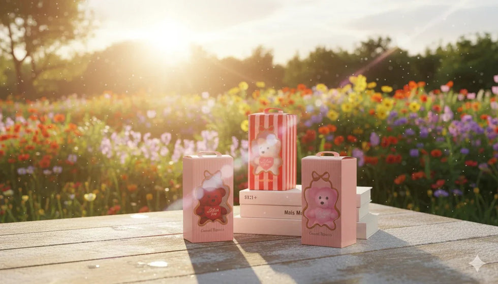 Cute Mini Gift Box with Teddy & Flowers