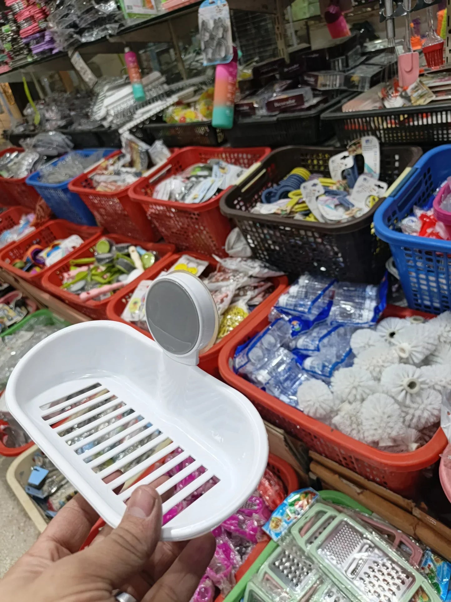 Sticky Soap Holder – Wall Mounted Drain Soap Tray - Clarify.pk