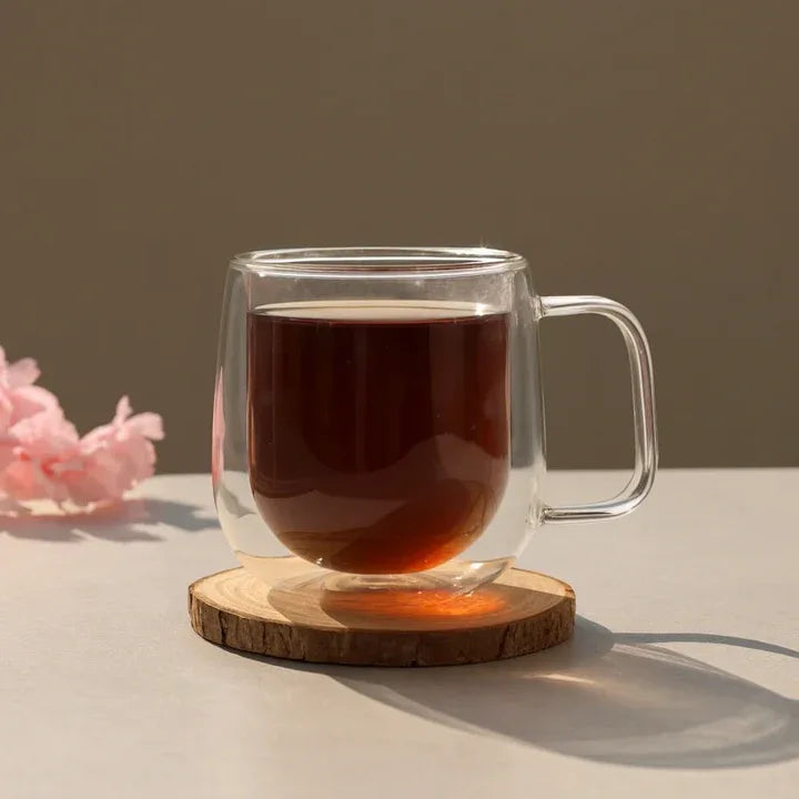 گول ڈبل وال گلاس مگ - حرارت مزاحم