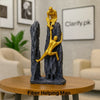 Golden Climbing Men Statue – Modern Abstract Fiber Wall Showpiece - Clarify.pk