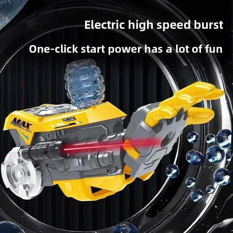 Electric soft bullet water bead toy gun for kids play