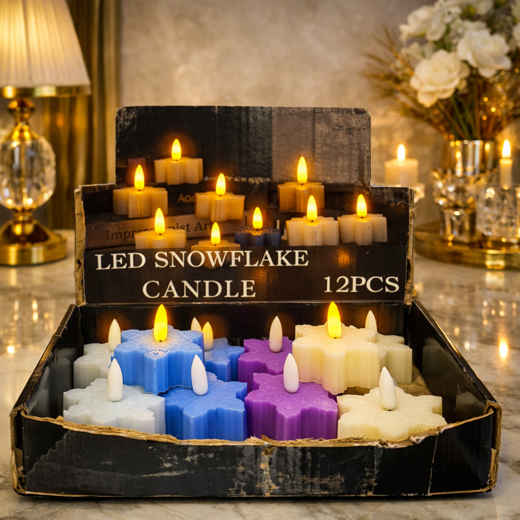 Premium LED Flameless Tealight – Realistic Flickering Glow (EACH) WT