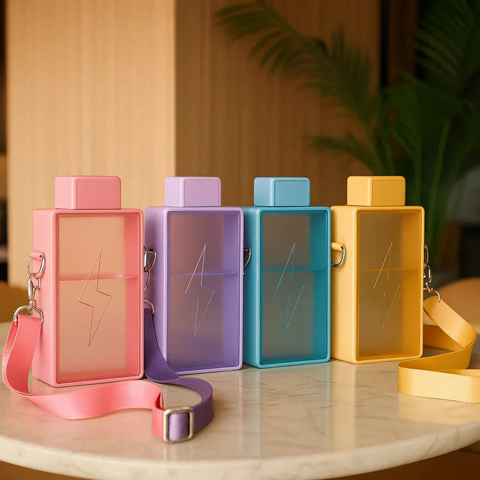 Battery Design Kids Water Bottle – Cute & Portable - Clarify.pk