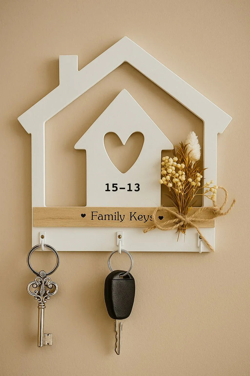 Wooden Key Holder - سجیلا ہوم وال آرگنائزر