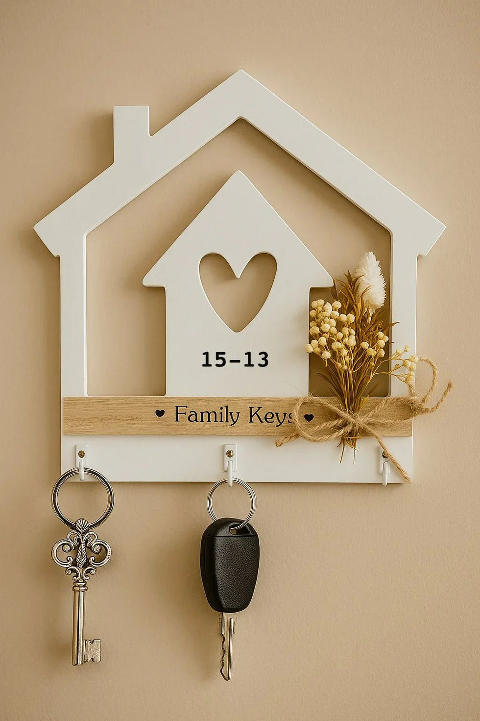 Wooden Key Holder - سجیلا ہوم وال آرگنائزر