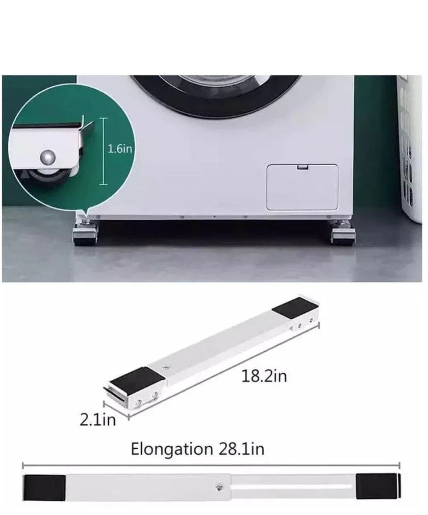 2 Pcs Heavy-Duty Washing Machine Pulley Bracket Set - Clarify.pk