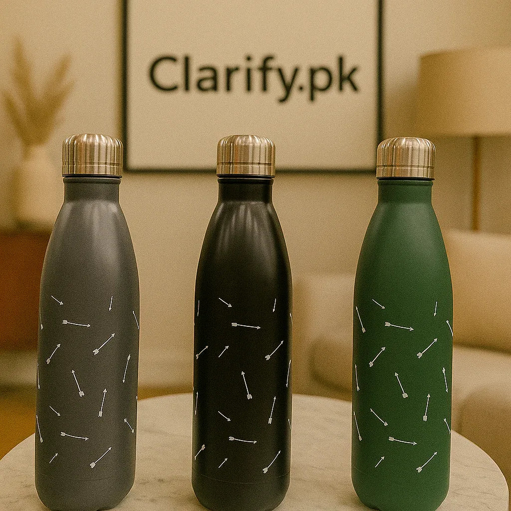 Premium Vacuum Insulated Stainless Steel Bottle (Random Color) - Clarify.pk