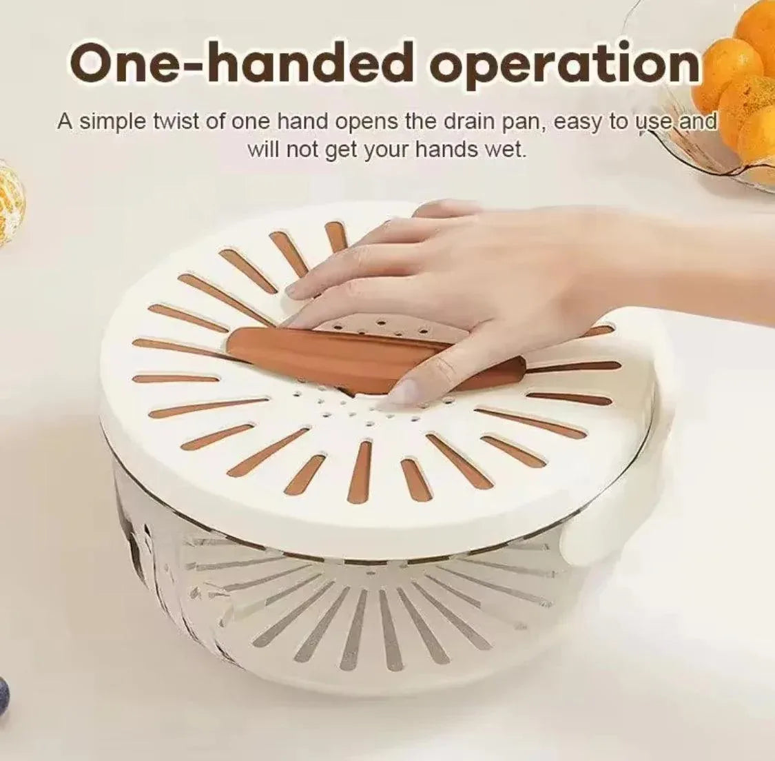 Vegetable and Fruit Washing Bowl for Easy Cleaning and Food Prep - Clarify.pk