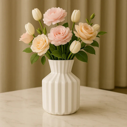 Elegant Floral Vase Centerpiece – Artificial Flower Décor - Clarify.pk
