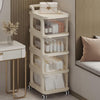 5-Layer Frosted Storage Trolley – Mobile Home & Office Organizer
