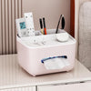 Multifunctional Desktop Tissue Box & Stationery Organizer