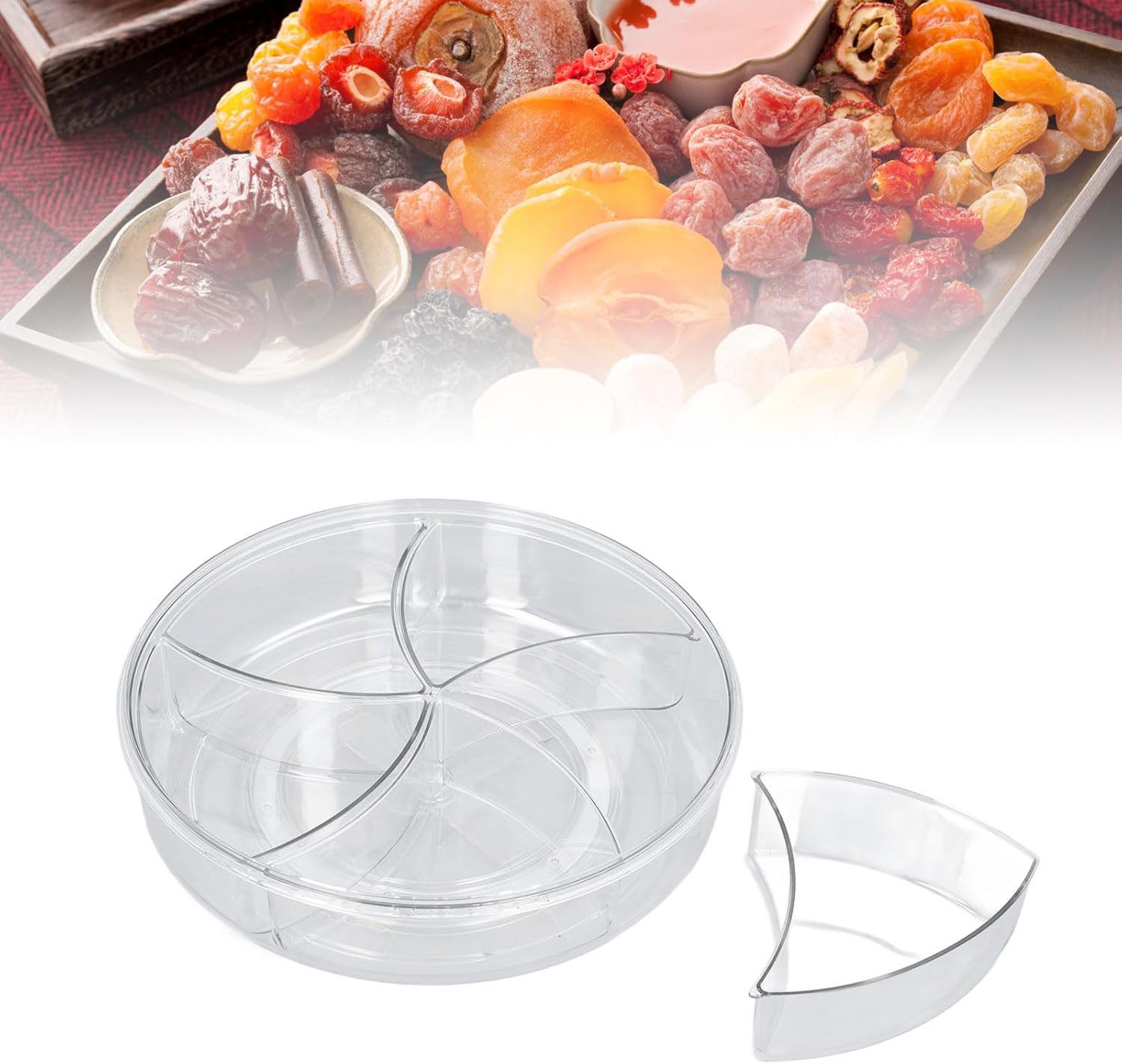 Premium Compartmentalized Dry Fruit & Snack Serving Tray