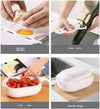 360 Rotate Vegetable Cutter & Chopper with Basket | 8-Blade