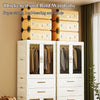 Portable Wardrobe Closet with Wheels – Heavy-Duty Storage Organizer