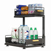 2-Tier Adjustable Under-Sink Organizer with Pull-Out Baskets