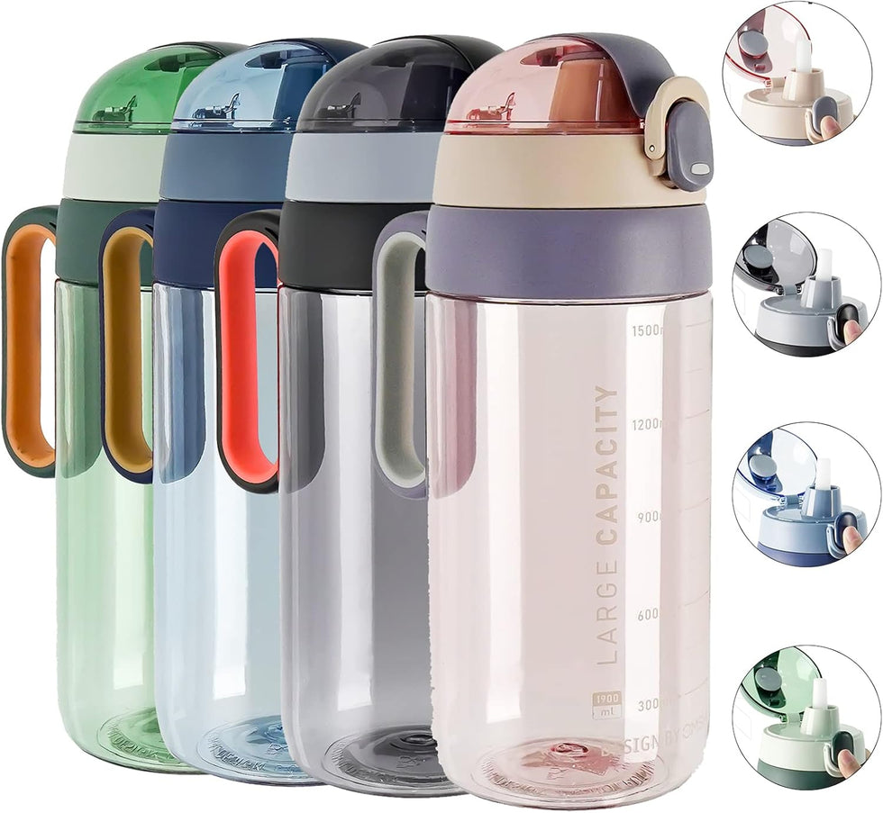 Vibrant Gradient Sport Water Bottle – With Secure Flip Cap
