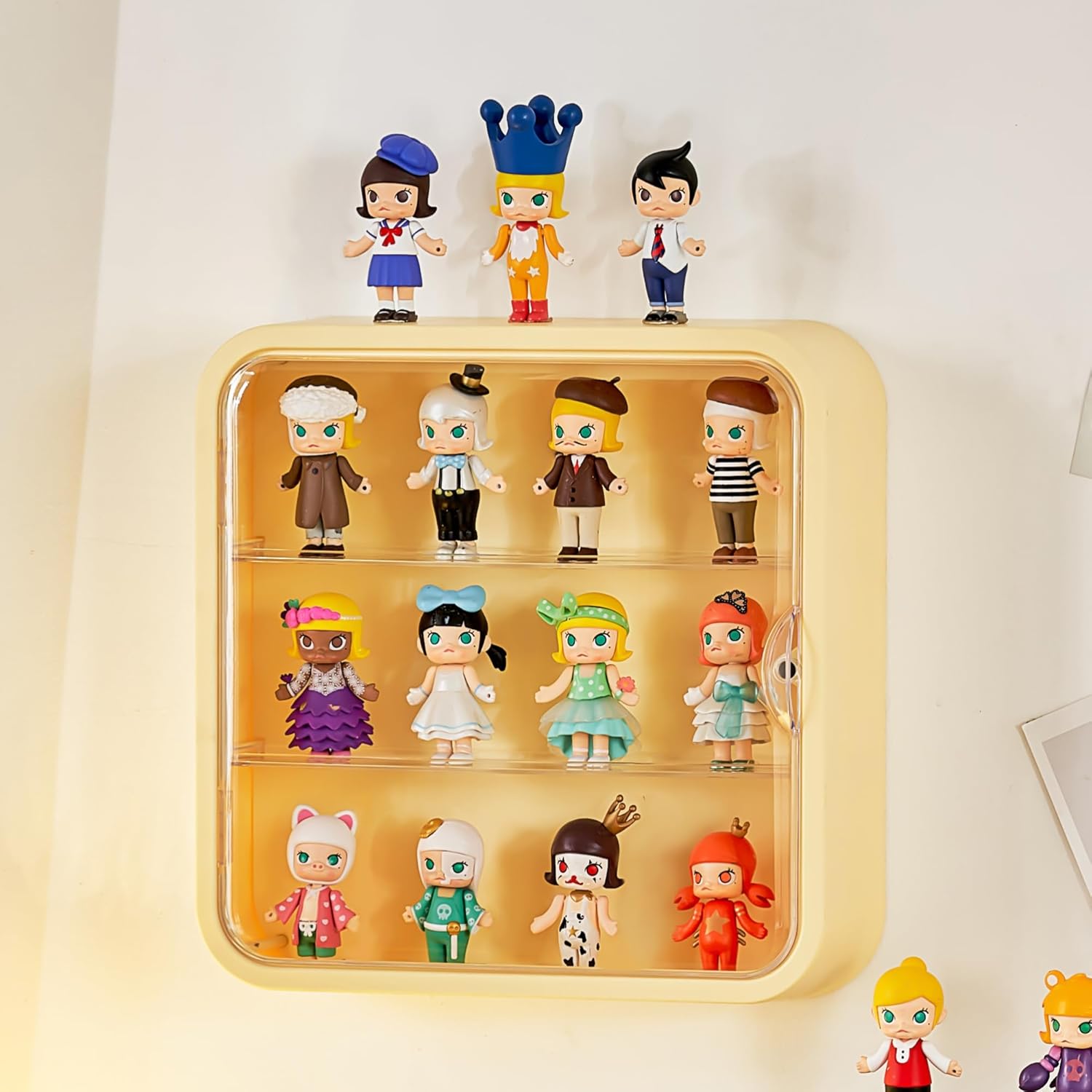 Premium Clear Display Case & Showpiece Stand for Collectibles