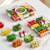 Nordic Rotating Petal Dry Fruit Box – Creative Multi-Compartment Snack Tray
