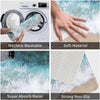 3D Ocean Wave Beach Bathroom Mat – Anti-Slip Rug