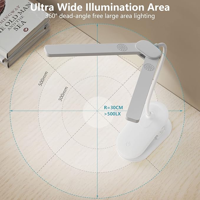 Double Head LED Clip-On Reading Light | USB Rechargeable