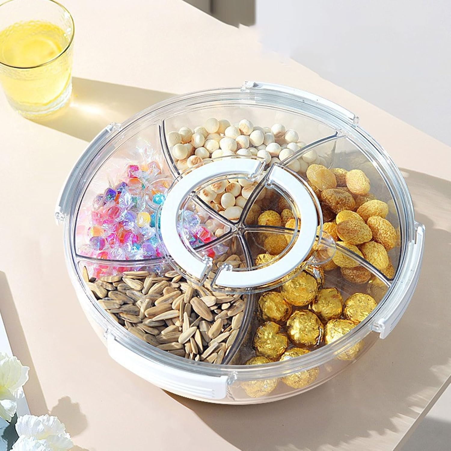 Premium Compartmentalized Dry Fruit & Snack Serving Tray