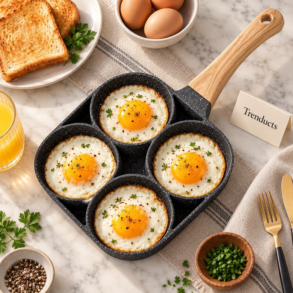 Non-Stick Portion Frying Pan for Eggs & Pancakes