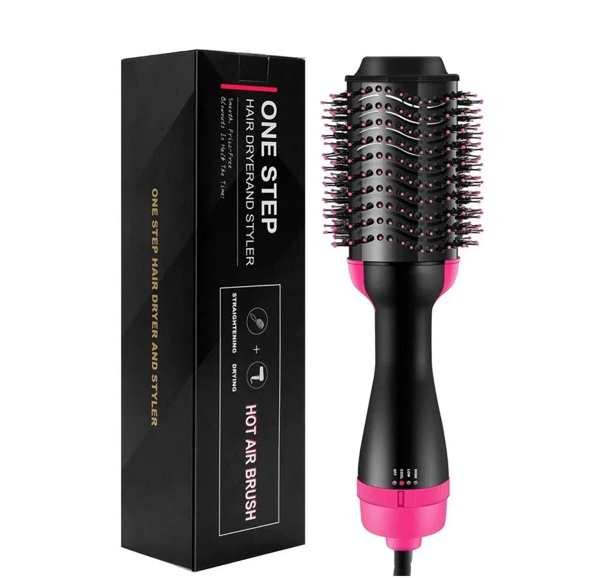Hot Air Brush 3-in-1 for Blow Drying, Styling, and Volumizing - Clarify.pk