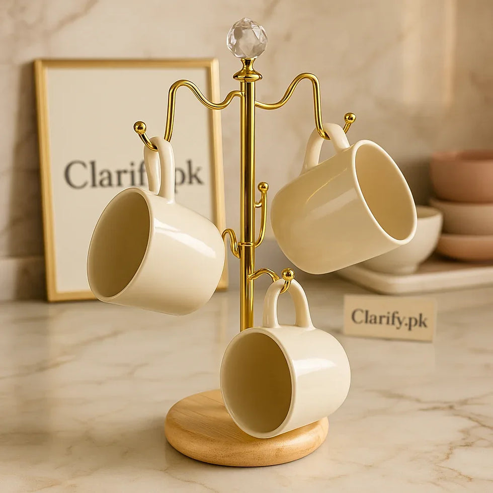 Golden Cup Holder – Premium Quality - Clarify.pk