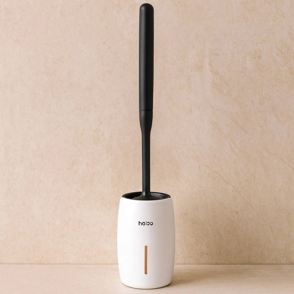 Silicone Toilet Brush with Holder – Wall Mount & Floor Stand