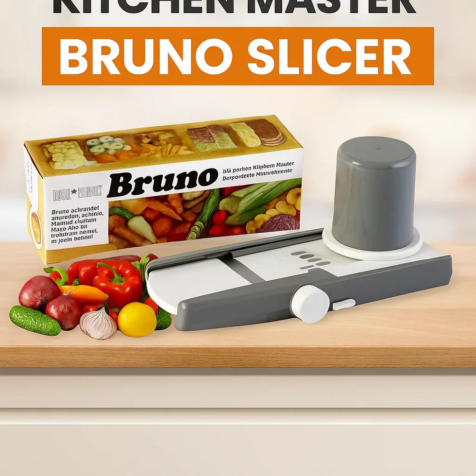 Kitchen Master Bruno Slicer – Multi-Function Vegetable & Fruit Cutter - Clarify.pk