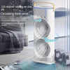 Rechargeable Mist Fan - Dual Spray with Automatic Rotation and Lighting Effects - Clarify.pk