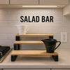 3-Tier Wooden Display Stand for Kitchen & Serving - Clarify.pk