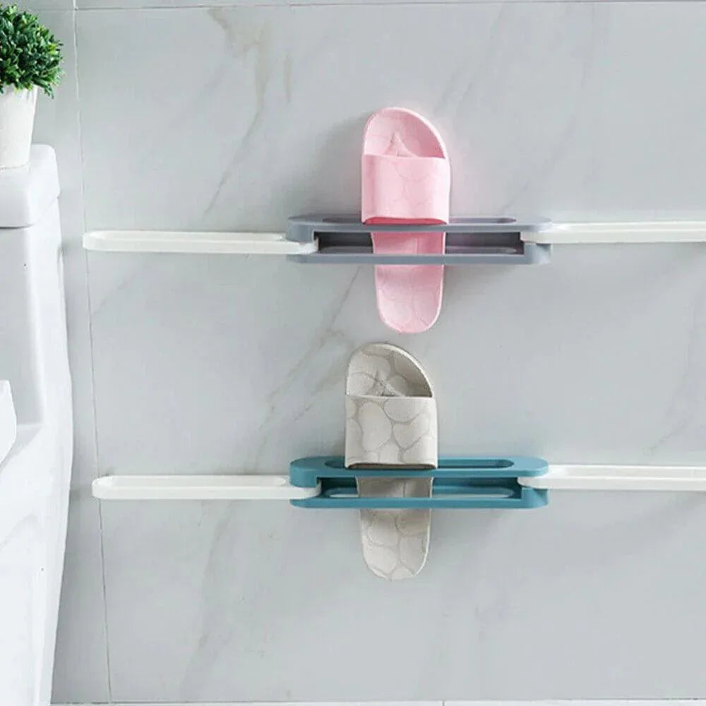 Wall Mounted Shoe Organizer and Towel Rack for Bathroom and Entryway - Clarify.pk