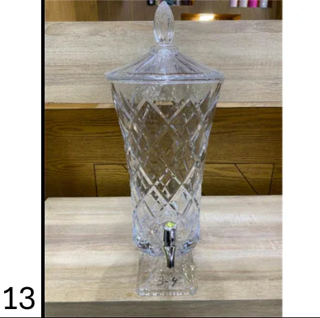 لگژری 4.2L کرسٹل بیوریج ڈسپنسر نل کے ساتھ - ہوم اینڈ پارٹی سرور