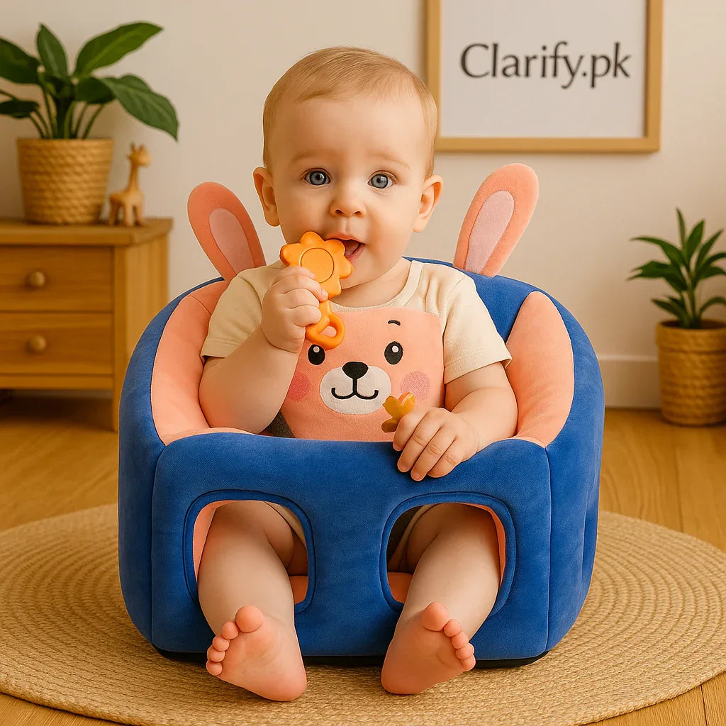 Premium Baby Support Seat – Blue Bunny - Clarify.pk